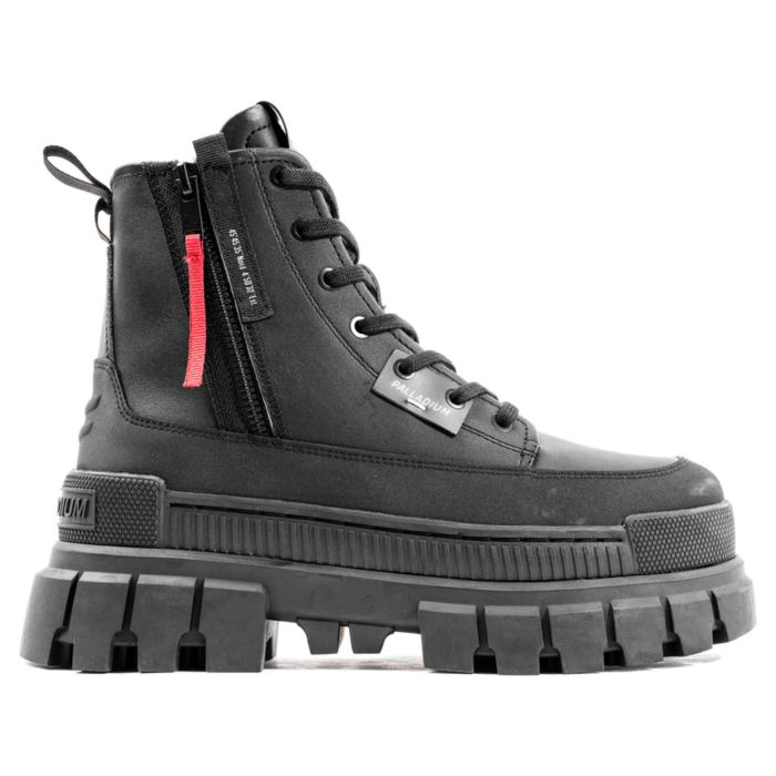 Ботинки женские Palladium Revolt Boot Zip Leather 98859-001 высокие черные 
