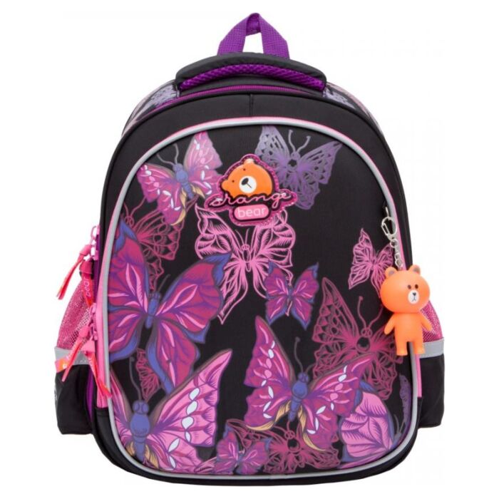 Школьный рюкзак Orange Bear для девочек c двумя отделениями Z-32/1 черный 