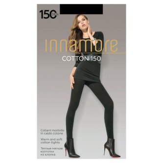 Колготки женские INNAMORE темно-коричневые COTTON 150 MOKA