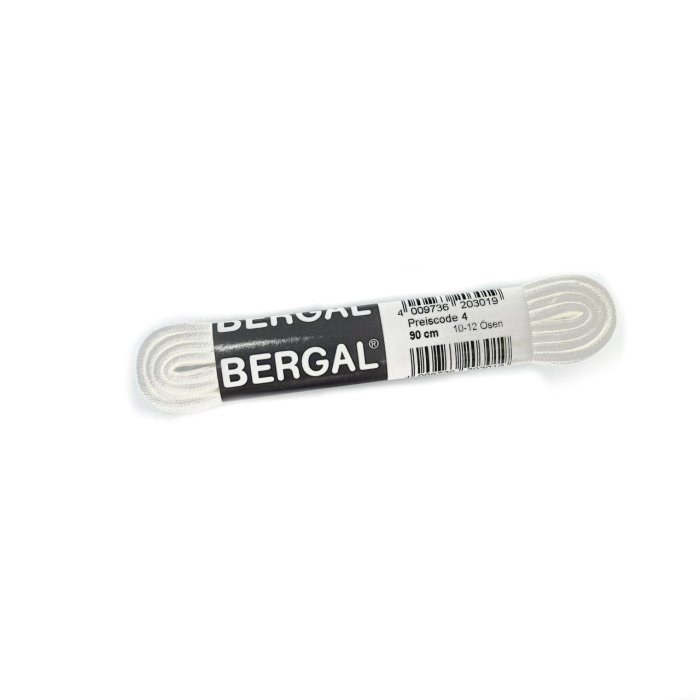 Шнурки Bergal 8203001 круглые тонкие 90 см. белые 