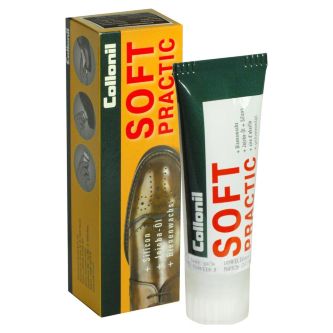 Крем для обуви с маслом jojoba Collonil Soft Practic черный, 75 мл