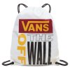 Сумка мешок Vans League Bench Bag White - Rhumba Red белая - Сумка мешок Vans League Bench Bag White - Rhumba Red белая