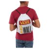 Сумка мешок Vans League Bench Bag White - Rhumba Red белая - Сумка мешок Vans League Bench Bag White - Rhumba Red белая