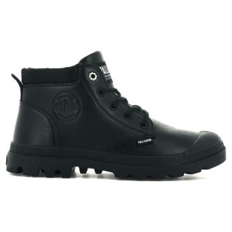 Ботинки женские Palladium Pampa Lo Cuff Lea M 96871-008 кожаные черные