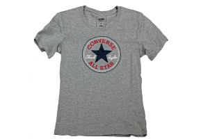 Футболка женская Converse Core Solid Chuck Patch Crew 10001124035 серая