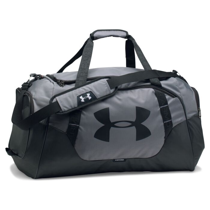 Сумка спортивная Under Armour Undeniable 3.0 Large (88 л) водонепроницаемая с карманом для обуви серая 1300216-040 