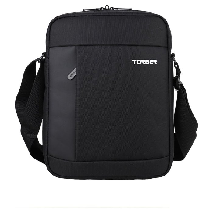 Сумка Torber мужская через плечо T7926‑2 черная 