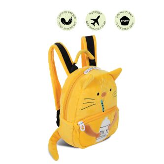 Мини рюкзак GRIZZLY RXL-224-2/2 кошка желтый