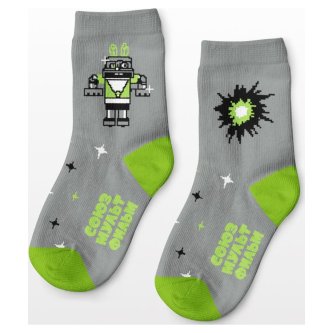 Носки St. Friday Робозаяц, smfkids-028-14 детские серые
