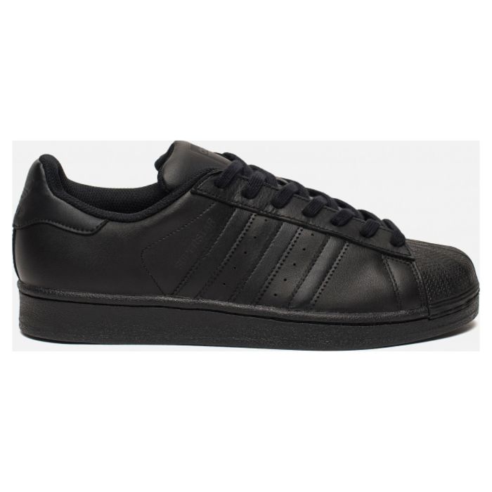 Кроссовки мужские Adidas Superstar Cblack/Cblack/Cblack AF5666 кожаные черные 