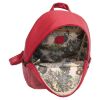 Рюкзак кожаный OrsOro женский на молнии с одним отделением DW-810/2 красный - Рюкзак кожаный OrsOro женский на молнии с одним отделением DW-810/2 красный