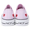 Кеды женские NCF Uptop Hearts Low ORB23JJ001B текстильные низкие розовые - Кеды женские NCF Uptop Hearts Low ORB23JJ001B текстильные низкие розовые