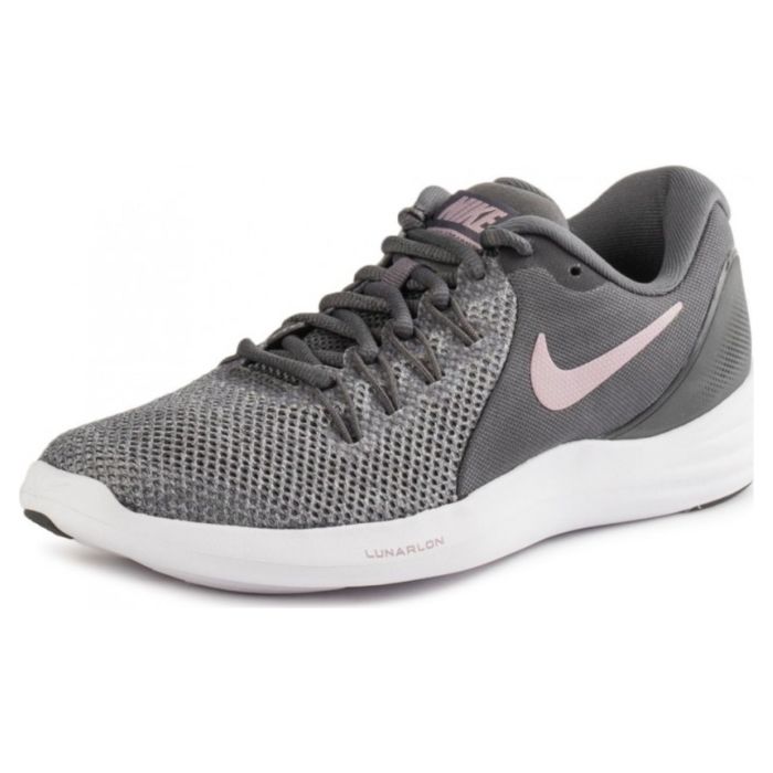Беговые кроссовки женские Nike Lunar Apparent Running Shoe 908998-005 легкие спортивные серые 