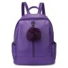 Рюкзак кожаный OrsOro женский на молнии с одним отделением DW-837/3 фиолетовый - Рюкзак кожаный OrsOro женский на молнии с одним отделением DW-837/3 фиолетовый