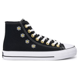 Кеды женские NCF Uptop Flowers High ORB23JJ004A текстильные высокие черные