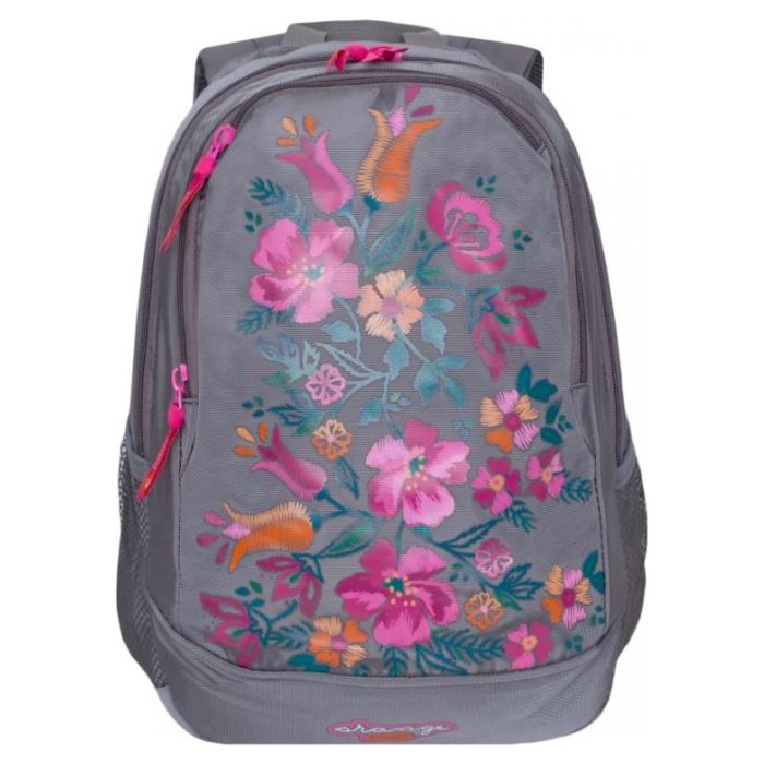 Школьный рюкзак Orange Bear для девочек c двумя отделениями V-60/2 серый 