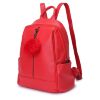 Рюкзак кожаный OrsOro женский на молнии с одним отделением DW-837/4 красный - Рюкзак кожаный OrsOro женский на молнии с одним отделением DW-837/4 красный