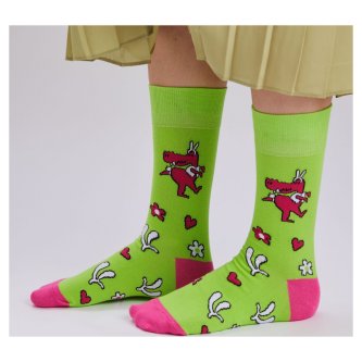 Носки St. Friday Белая И Пушистая, 22-1359-23 хлопковые зеленые