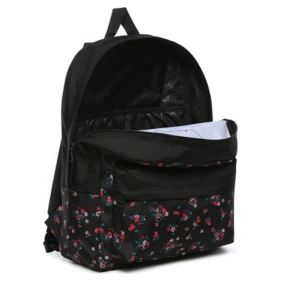 Vans realm black & rose backpack online