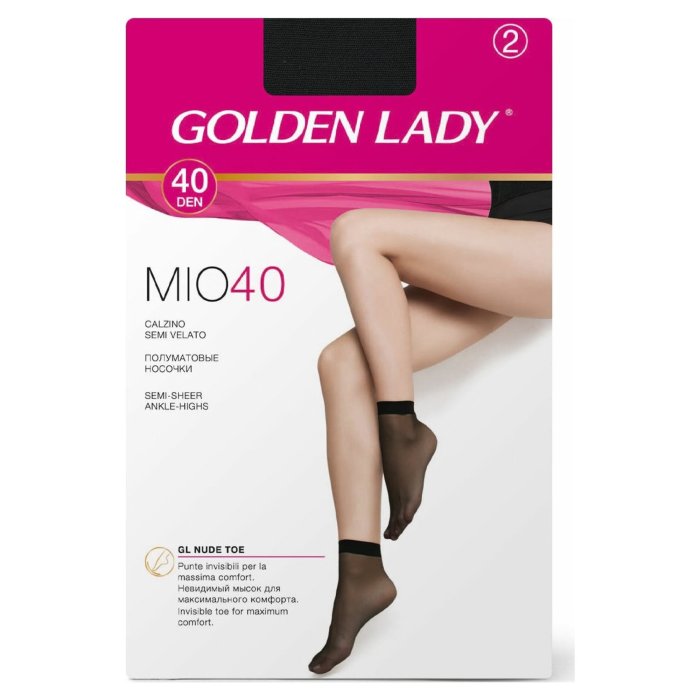 Носки женские Golden Lady Mio 40 эластичные черные 