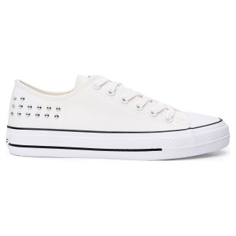 Кеды NCF Uptop Studs ORB23JJ005A текстильные низкие белые