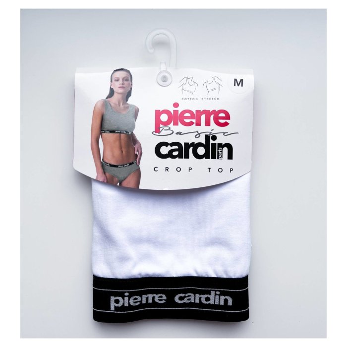 Топ женский Pierre Cardin спортивный укороченный PC17005 белый 