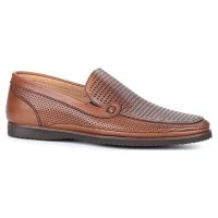Туфли (лоферы) мужские Respect VK63-130500 кожаные коричневые