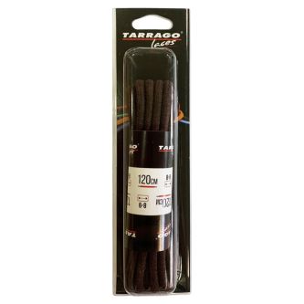 Шнурки Tarrago - 120 см. (на 16-18 отверстий) Круг.Толст. Х/Б С Пропит. (Коричневый)