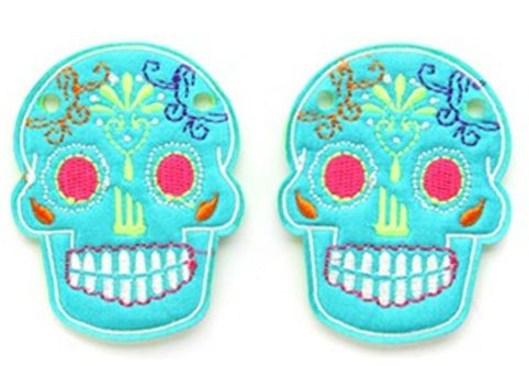 Аксессуары для кед крылья череп Sugar Skull Turq Lace 11008 зеленые