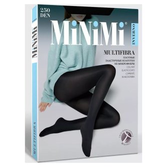 Колготки женские MINIMI темно-коричневые MULTIFIBRA 160 MOKA