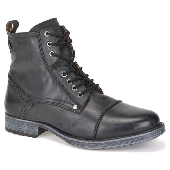 Ботинки мужские Wrangler Marlon Combat Wm02014-062 кожаные черные 
