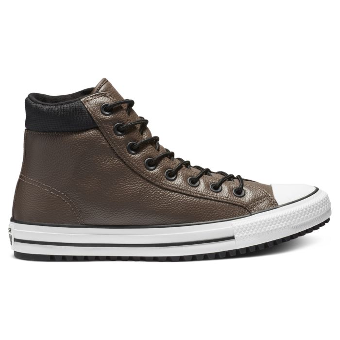 Кеды Converse Chuck Taylor All Star Boot Pc 162413 кожаные высокие зимние коричневые 