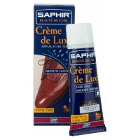 Крем тюбик Saphir Creme de luxe с губкой, 75мл. бесцветный