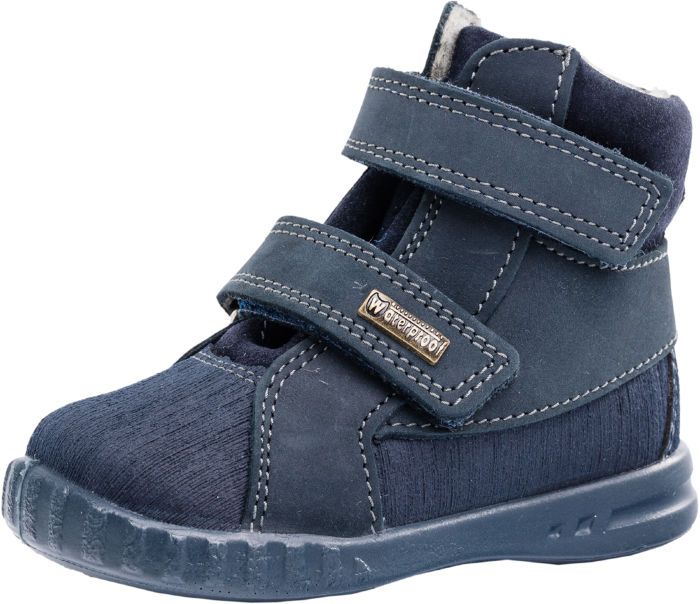 Детские кожаные ботинки Котофей 152178-31 для мальчиков синие 