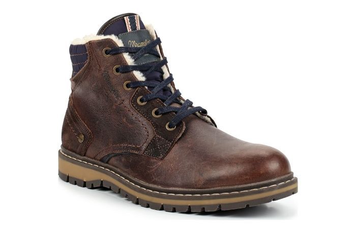 Зимние мужские ботинки Wrangler Miwouk Fur S WM182033-30 коричневые 