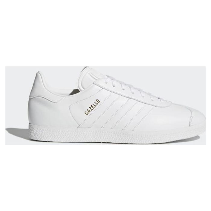 Кроссовки мужские Adidas Gazelle BB5498 стильные с белой подошвой белые 