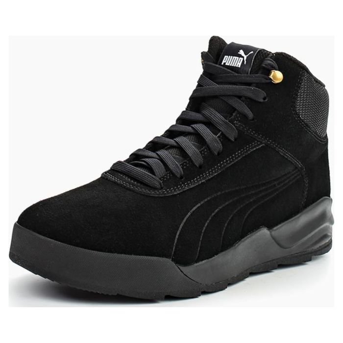 Кроссовки Puma Desierto Sneaker 36122002 высокие замшевые черные 