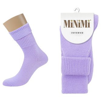 Носки женские Minimi Inverno 3301 Lilla шерстяные сиреневые