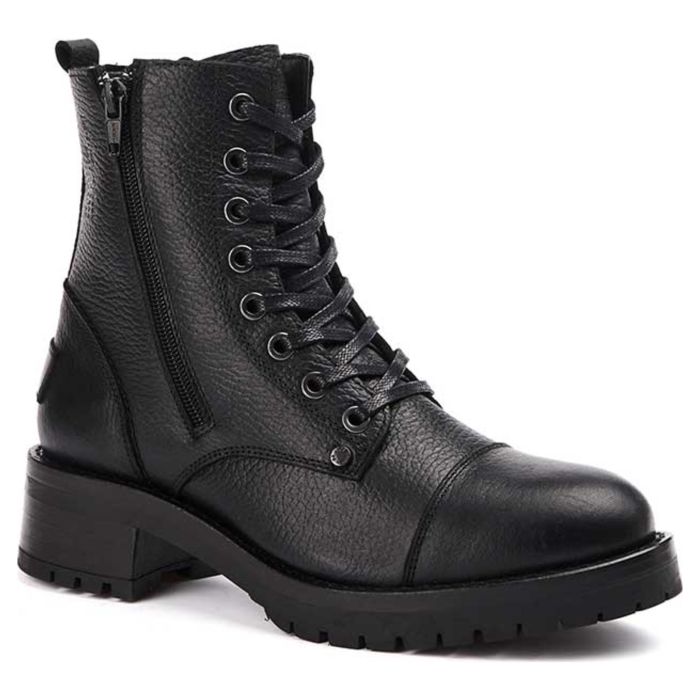 Ботинки женские Bullboxer 579M86551B Black кожаные черные 