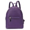 Рюкзак кожаный OrsOro женский на молнии с одним отделением DW-840/2 фиолетовый - Рюкзак кожаный OrsOro женский на молнии с одним отделением DW-840/2 фиолетовый