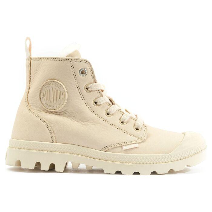 Ботинки женские Palladium Pampa Hi Zip NBK WL 95982-217 высокие бежевые 
