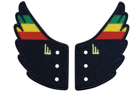 Аксессуары для кед крылья Rasta Flag Lace 11015 разноцветные