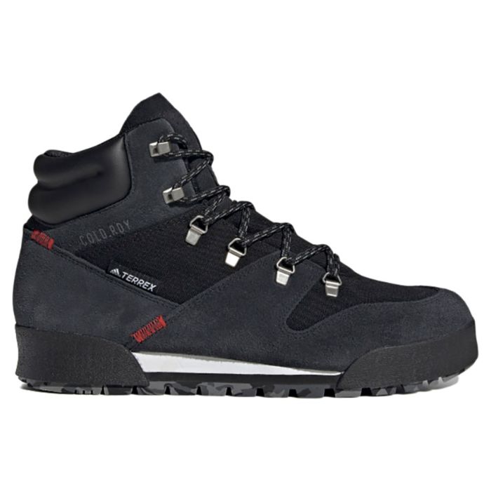 Ботинки мужские Adidas Terrex Snowpitch Cblack/Cblack/Scarle FV7957 кожаные трекинговые черные 