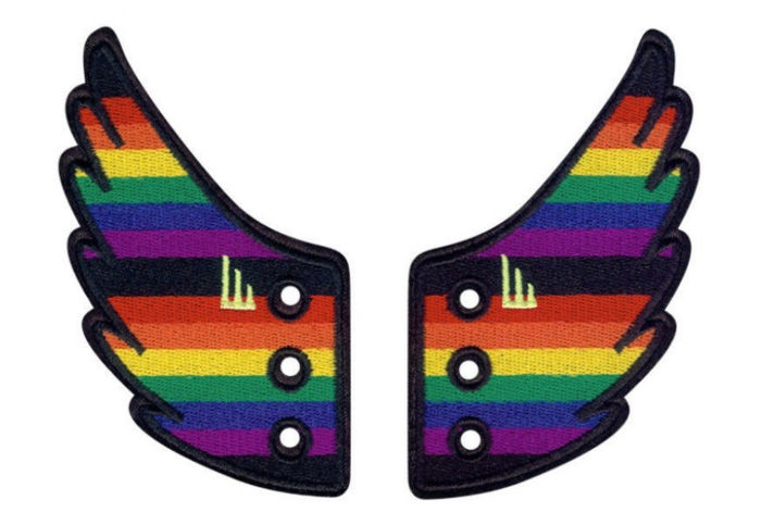 Аксессуары для кед крылья Pride Flag Lace 11016 разноцветные 