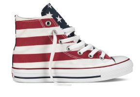 (УЦЕНКА) Кеды Converse (конверс) Chuck Taylor All Star M8437 с американским флагом