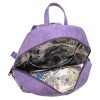 Рюкзак кожаный OrsOro женский на молнии с одним отделением DW-814/3 фиолетовый - Рюкзак кожаный OrsOro женский на молнии с одним отделением DW-814/3 фиолетовый