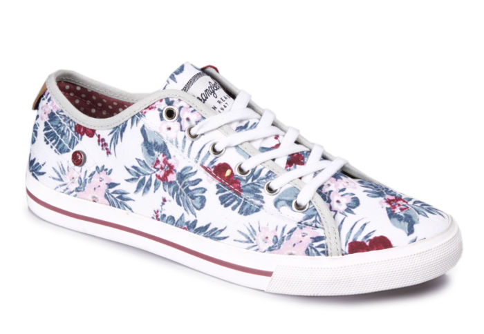 Женские кеды Wrangler Starry Low Starry Line WL161520-379 белые с принтом 