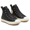 Кеды женские Converse Leather And Warmth Chuck Taylor All Star Hiker High Top 568813 кожаные черные - Кеды женские Converse Leather And Warmth Chuck Taylor All Star Hiker High Top 568813 кожаные черные