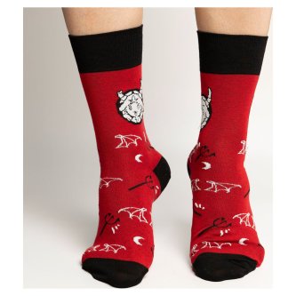 Носки St. Friday Берегитесь Милых Козочек / Бафометка И Символы Её , contest22-1303-11 хлопковые красные