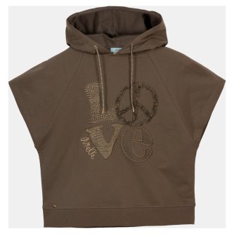 Толстовка женская Anekke Peace & Love 38280-201 с коротким рукавом зеленая